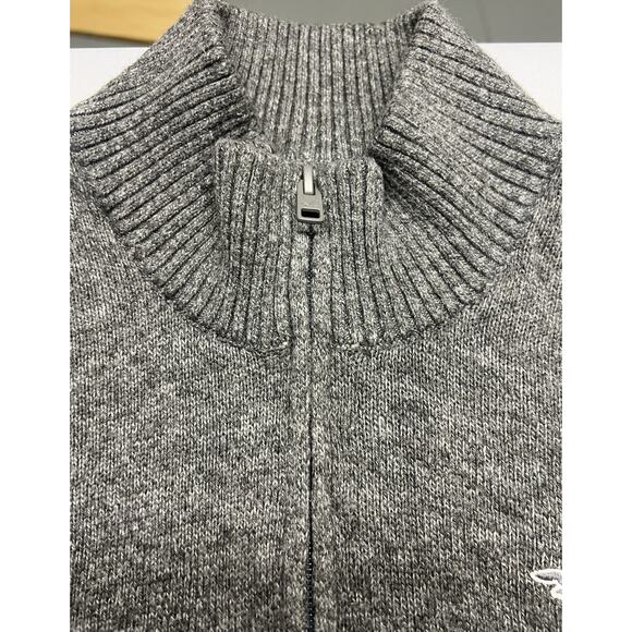 HOLLISTER Quarter Zip Men’s Gray Sweater XS Knit Classic Logo - Picture 3 of 6